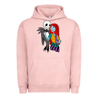 Pigment Salmon jack  and sally Urban Hoodie - linhVisuals