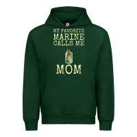 Forest Green my favorite marine calls me mom Urban Hoodie - linhVisuals