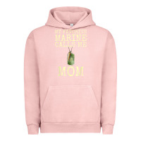 Pigment Salmon my favorite marine calls me mom Urban Hoodie - linhVisuals