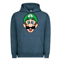 Pigment Midnight Navy luigi Urban Hoodie - linhVisuals