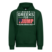 Forest Green greeks for trump conservative gift trump 2020 re election t shirt Urban Hoodie - linhVisuals