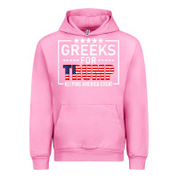 Fuchsia Pink greeks for trump conservative gift trump 2020 re election t shirt Urban Hoodie - linhVisuals