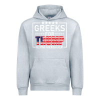 Heather Grey greeks for trump conservative gift trump 2020 re election t shirt Urban Hoodie - linhVisuals
