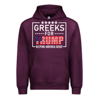 Mauve Wine greeks for trump conservative gift trump 2020 re election t shirt Urban Hoodie - linhVisuals