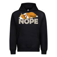Nope Lazy Corgi Urban Hoodie | Teevron