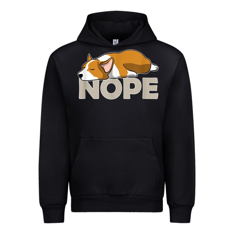 Nope Lazy Corgi Urban Hoodie by linhVisuals | Teevron