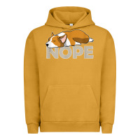 Pigment Peanut Butter nope lazy corgi Urban Hoodie - linhVisuals