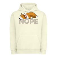 Pigment Pistachio nope lazy corgi Urban Hoodie - linhVisuals