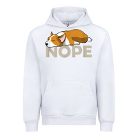 White nope lazy corgi Urban Hoodie - linhVisuals