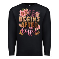 Black life begins after coffee Premium Sweatshirt - JahusDesignShop
