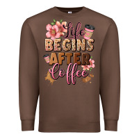 Chestnut life begins after coffee Premium Sweatshirt - JahusDesignShop