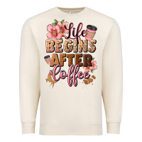 Sandshell life begins after coffee Premium Sweatshirt - JahusDesignShop