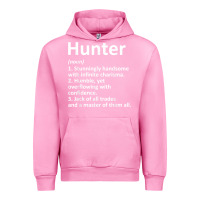 Fuchsia Pink hunter definition personalized name funny birthday gift idea t shirt Urban Hoodie - linhVisuals