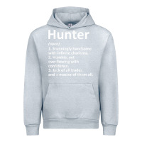 Heather Grey hunter definition personalized name funny birthday gift idea t shirt Urban Hoodie - linhVisuals