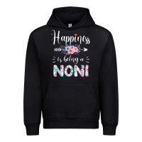 Black happiness is being a noni ever women floral decor Urban Hoodie - linhVisuals