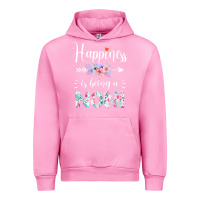 Fuchsia Pink happiness is being a noni ever women floral decor Urban Hoodie - linhVisuals