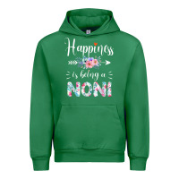 Emerald happiness is being a noni ever women floral decor Urban Hoodie - linhVisuals