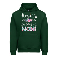 Forest Green happiness is being a noni ever women floral decor Urban Hoodie - linhVisuals