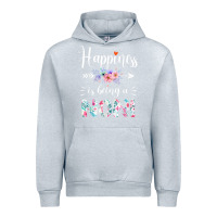 Heather Grey happiness is being a noni ever women floral decor Urban Hoodie - linhVisuals