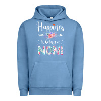 Pigment Pebble Blue happiness is being a noni ever women floral decor Urban Hoodie - linhVisuals