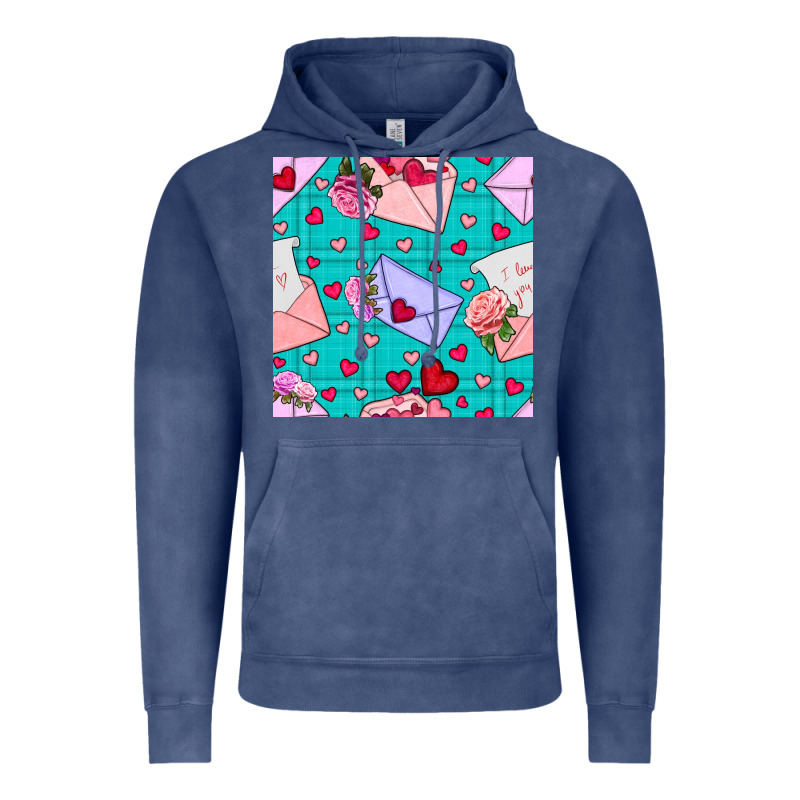 Valentines Day Love Letter And Envelope Vintage Hoodie by BundleAndBundleShop | Teevron