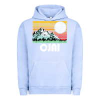 Pigment Grape Ice ojai california mountains & sun retro 80s graphic Urban Hoodie - linhVisuals
