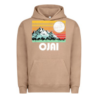 Pigment Burro ojai california mountains & sun retro 80s graphic Urban Hoodie - linhVisuals