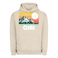 Pigment French Oak ojai california mountains & sun retro 80s graphic Urban Hoodie - linhVisuals