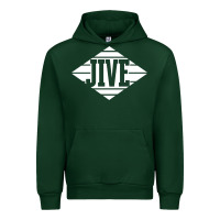 Forest Green jive records Urban Hoodie - linhVisuals
