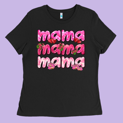 Mama Mama Mama Mother's Day Ladies Tee Designed By Howdyjamesfarm