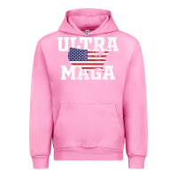 Fuchsia Pink ULTRA MAGA Urban Hoodie - linhVisuals
