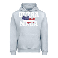 Heather Grey ULTRA MAGA Urban Hoodie - linhVisuals