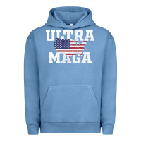 Pigment Pebble Blue ULTRA MAGA Urban Hoodie - linhVisuals