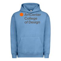 Pigment Pebble Blue artcenter, college design Urban Hoodie - linhVisuals
