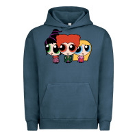 Pigment Midnight Navy power puff girls Urban Hoodie - linhVisuals