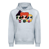 Heather Grey power puff girls Urban Hoodie - linhVisuals