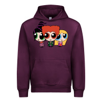 Mauve Wine power puff girls Urban Hoodie - linhVisuals