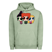 Pigment Oil Green power puff girls Urban Hoodie - linhVisuals