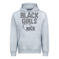 Heather Grey black girls rock Urban Hoodie - linhVisuals