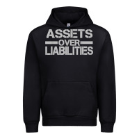 Black assets over liabilities mens t shirt Urban Hoodie - linhVisuals