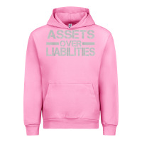 Fuchsia Pink assets over liabilities mens t shirt Urban Hoodie - linhVisuals