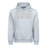 Heather Grey assets over liabilities mens t shirt Urban Hoodie - linhVisuals