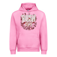 Fuchsia Pink Rush 1974 Urban Hoodie - linhVisuals