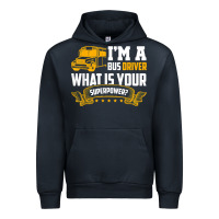 Navy i'm a bus driver what is your superpower driving school bus t shirt Urban Hoodie - linhVisuals