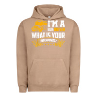 Pigment Burro i'm a bus driver what is your superpower driving school bus t shirt Urban Hoodie - linhVisuals