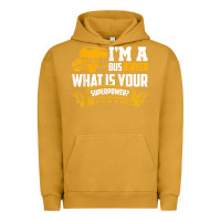 Pigment Peanut Butter i'm a bus driver what is your superpower driving school bus t shirt Urban Hoodie - linhVisuals