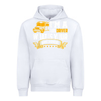 White i'm a bus driver what is your superpower driving school bus t shirt Urban Hoodie - linhVisuals