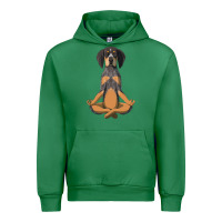 Emerald yoga fitness bluetick coonhound dog 363 bodybuilding Urban Hoodie - linhVisuals