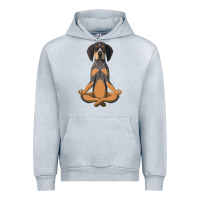 Heather Grey yoga fitness bluetick coonhound dog 363 bodybuilding Urban Hoodie - linhVisuals