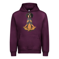 Mauve Wine yoga fitness bluetick coonhound dog 363 bodybuilding Urban Hoodie - linhVisuals